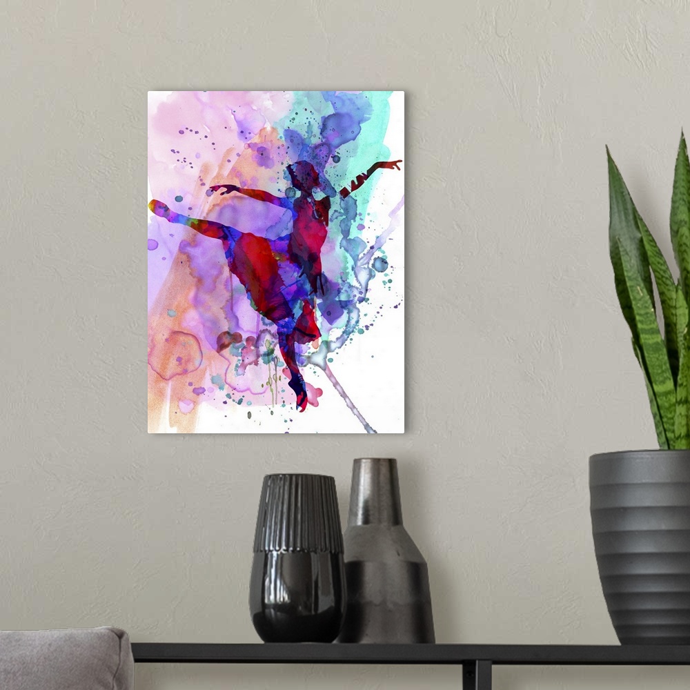 A modern room featuring Ballerina'S Dance Watercolor I