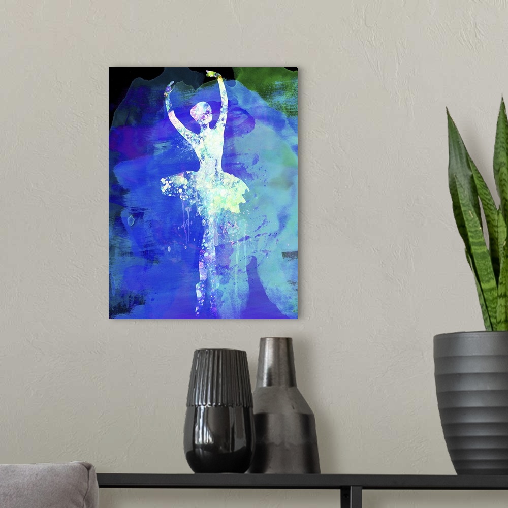 A modern room featuring Ballerina'S Dance Watercolor IV