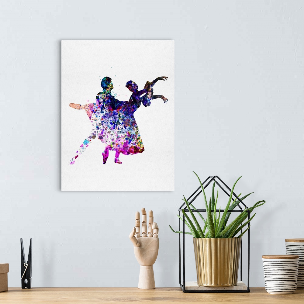 A bohemian room featuring Ballet Dancers Watercolor I