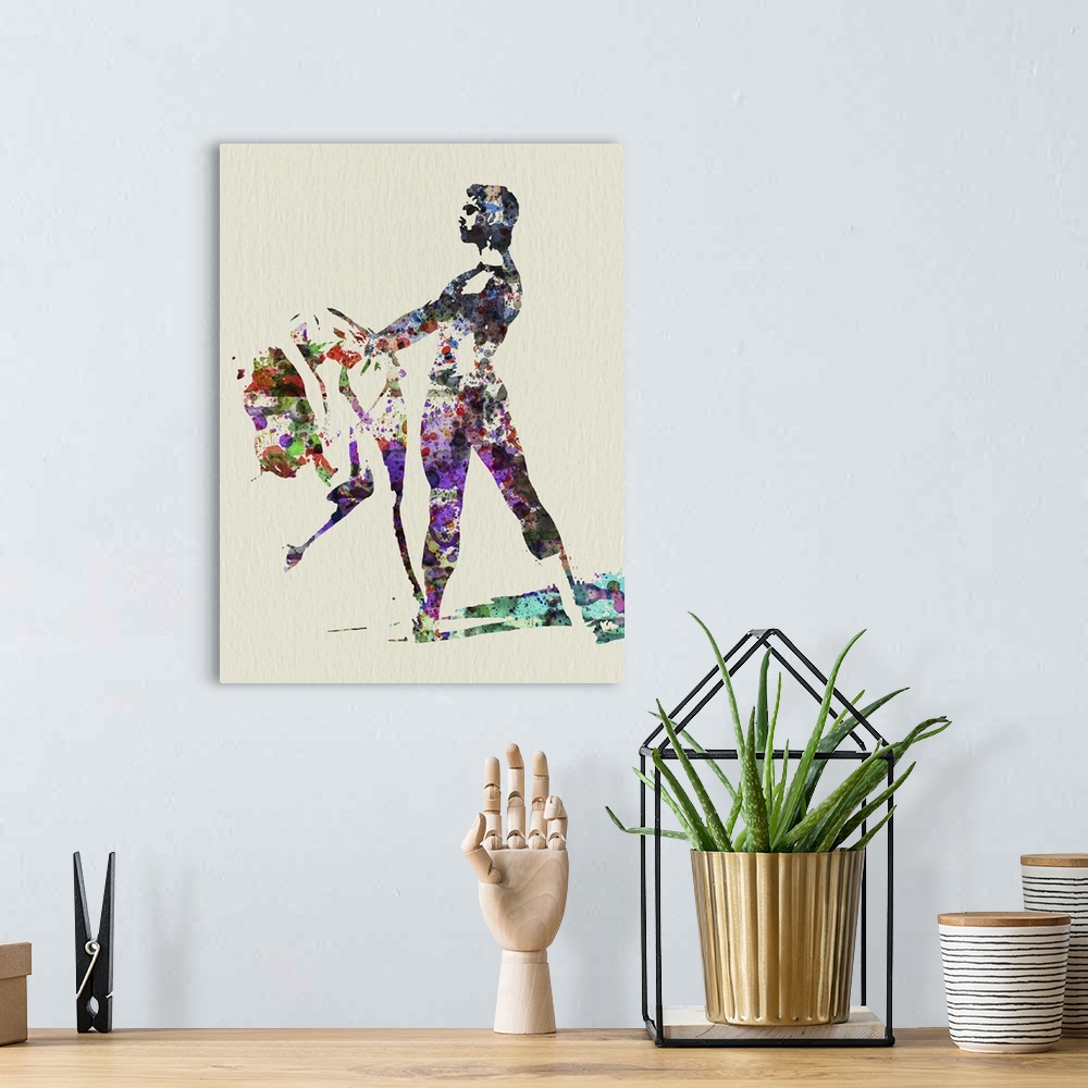 A bohemian room featuring Ballet Watercolor I