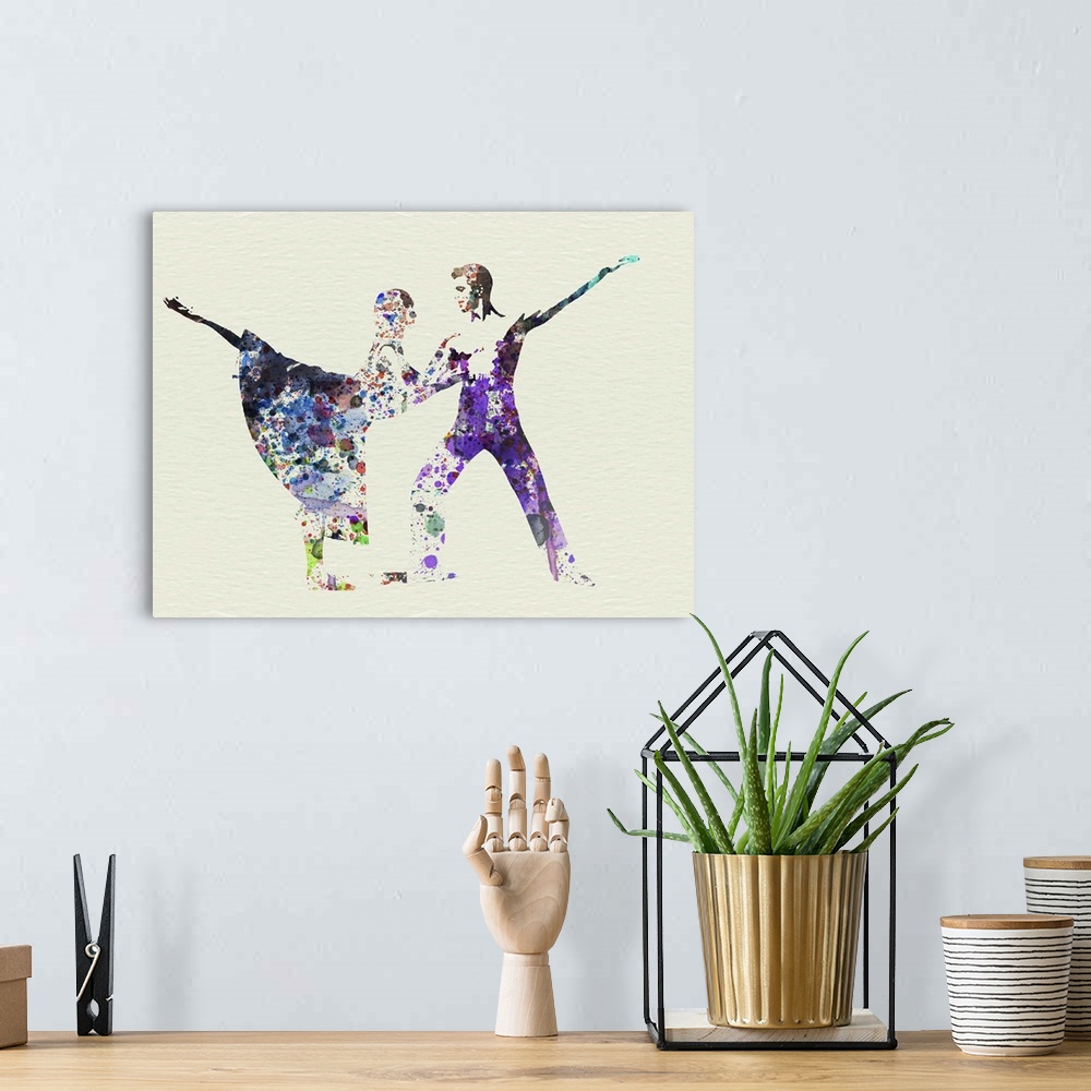 A bohemian room featuring Ballet Watercolor II