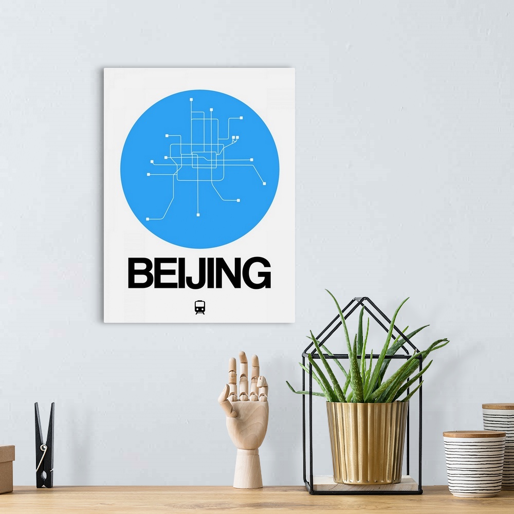 A bohemian room featuring Beijing Blue Subway Map