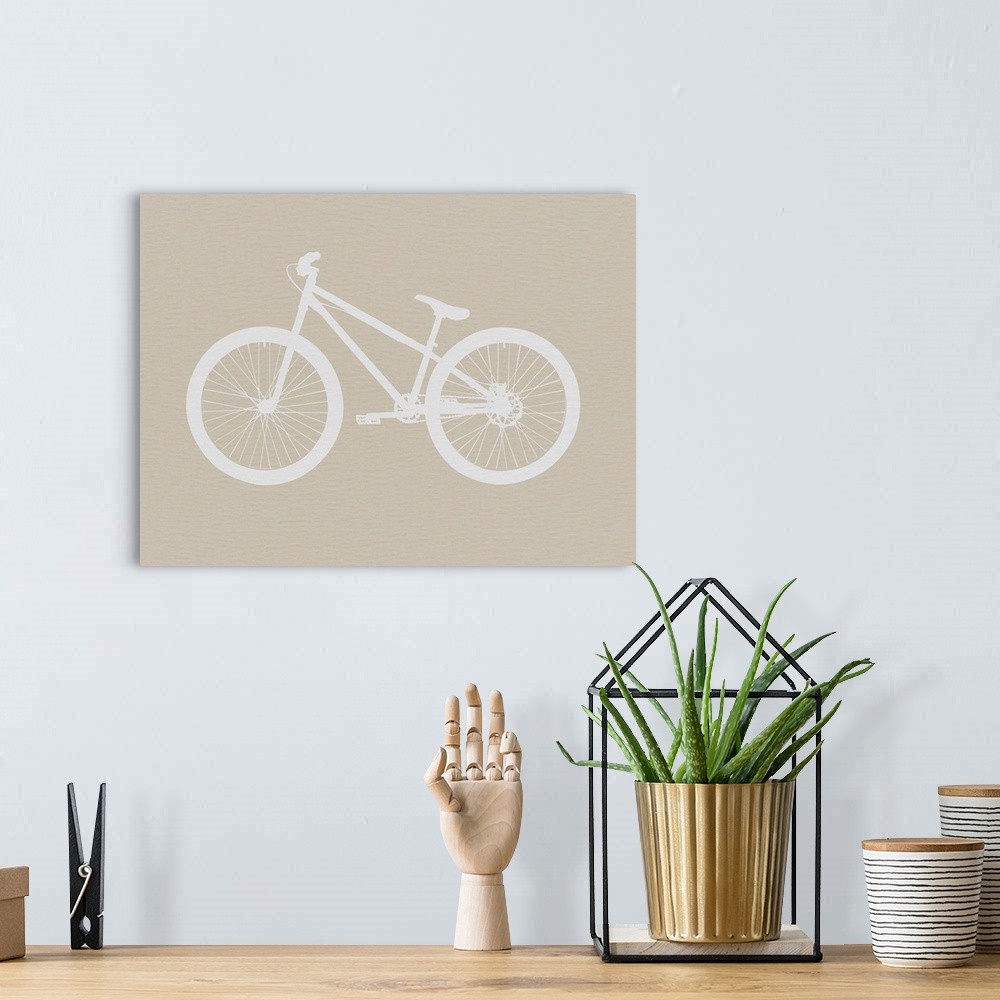 A bohemian room featuring Bicycle Brown Poster