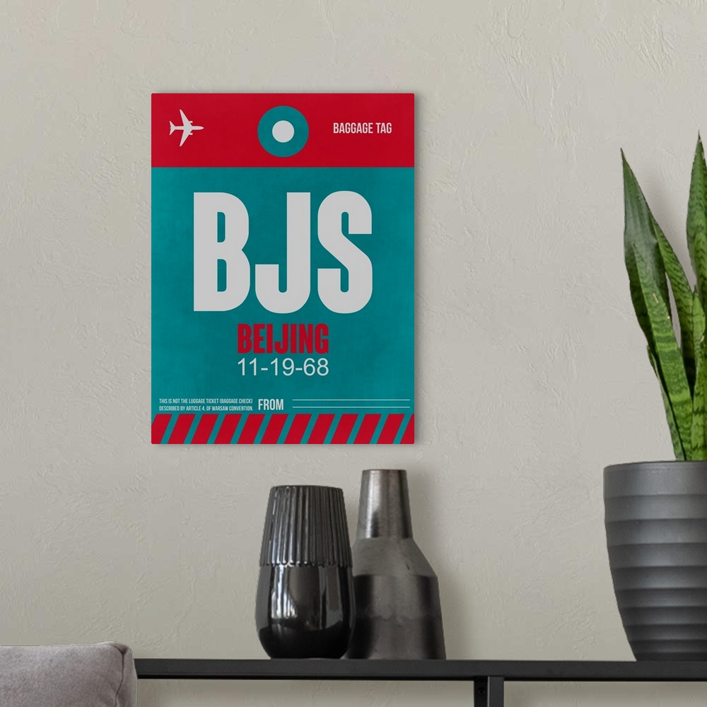 A modern room featuring BJS Beijing Luggage Tag I