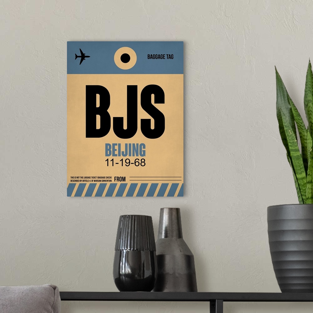 A modern room featuring BJS Beijing Luggage Tag II