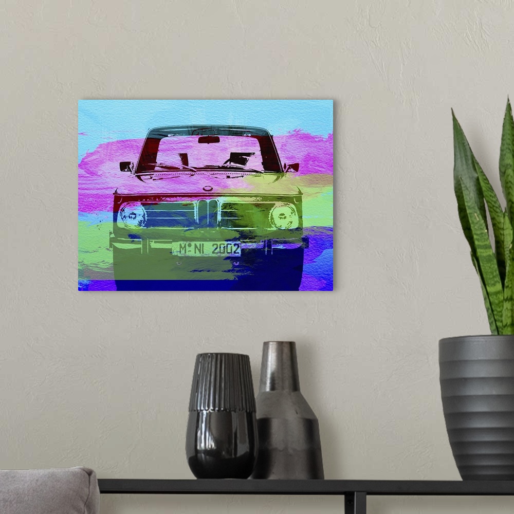 A modern room featuring Bmw 2002 Front Watercolor I