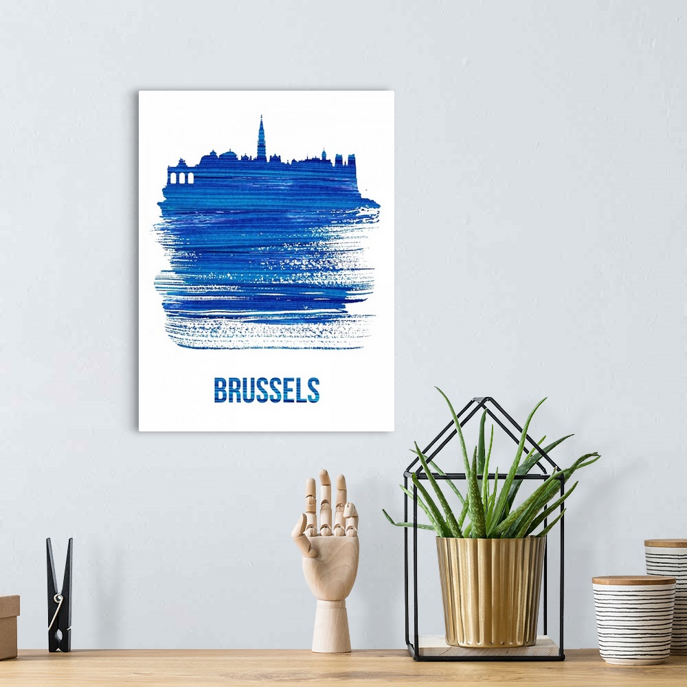 A bohemian room featuring Brussels Skyline