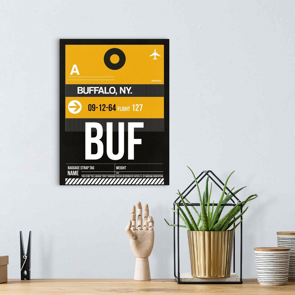 A bohemian room featuring BUF Buffalo Luggage Tag II