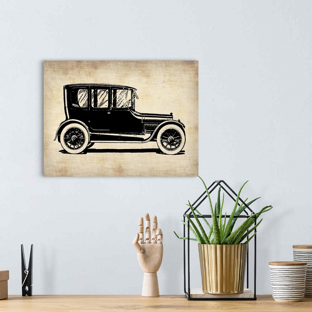 A bohemian room featuring Classic Old Car I