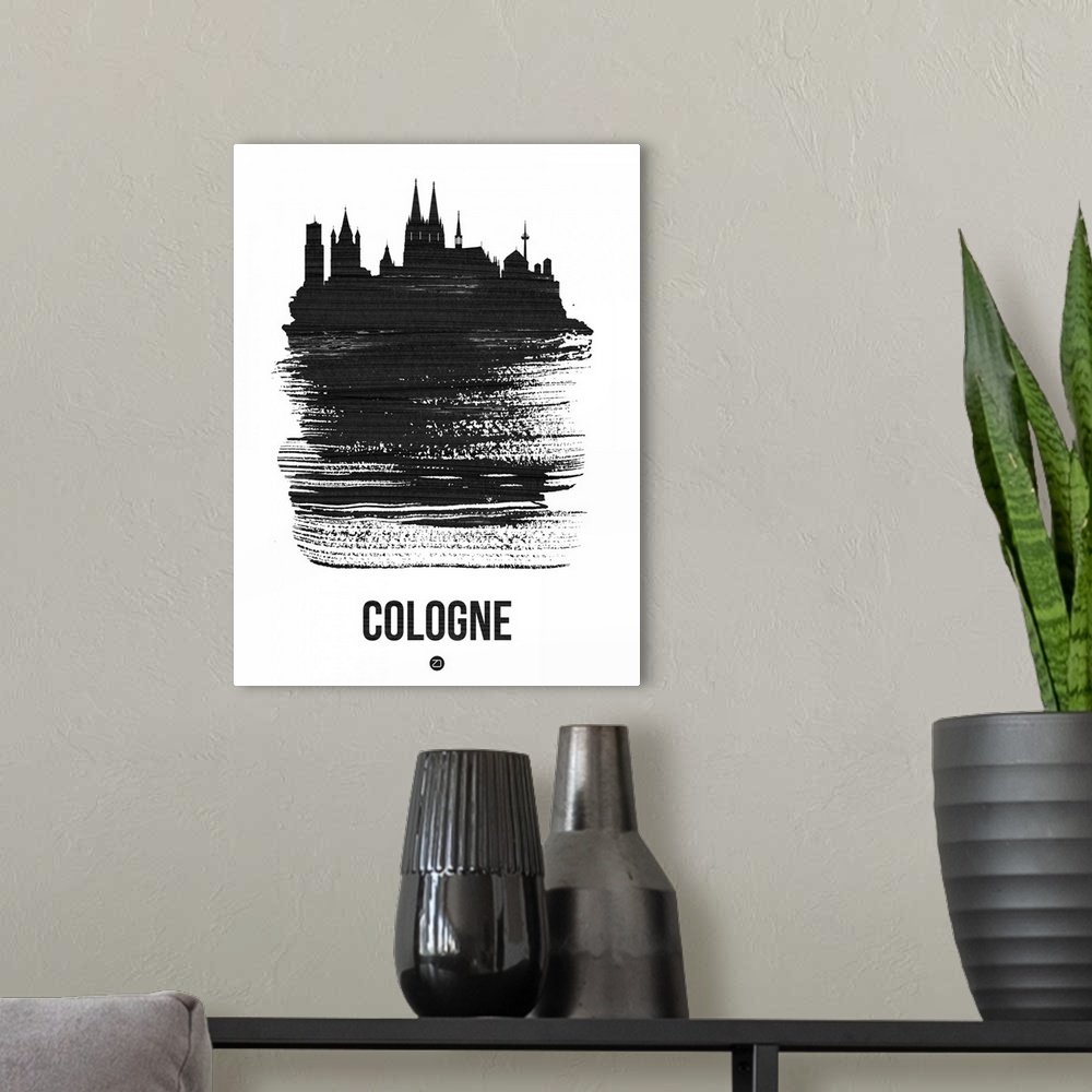 A modern room featuring Cologne Skyline