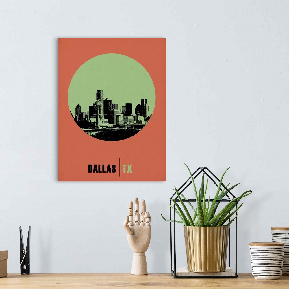 A bohemian room featuring Dallas Circle Poster II