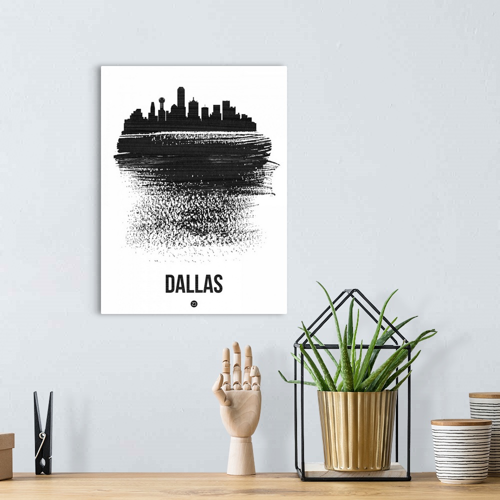 A bohemian room featuring Dallas Skyline
