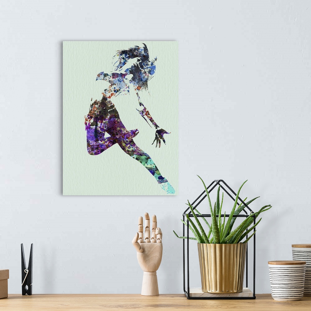 A bohemian room featuring Dancer Watercolor
