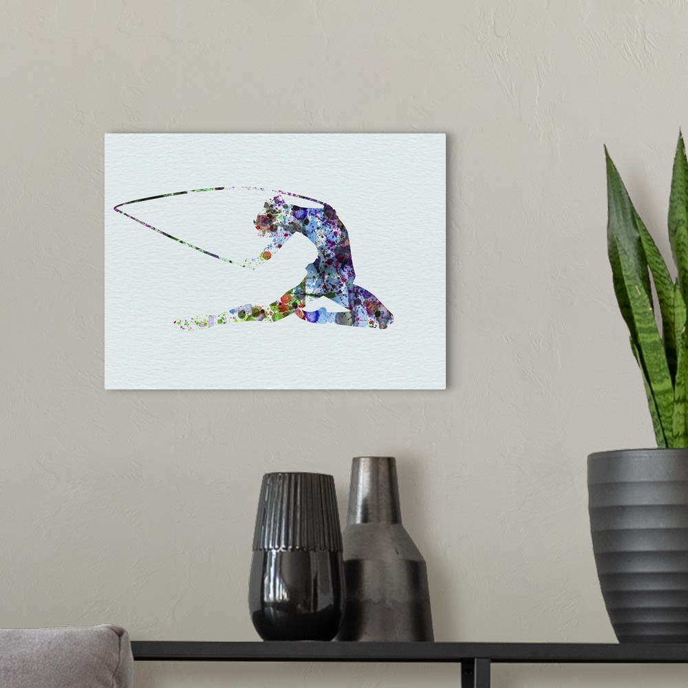 A modern room featuring Dancer Watercolor IV