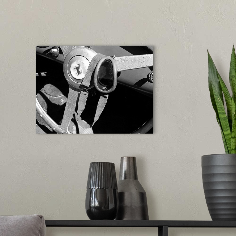 A modern room featuring Ferrari Steering Wheel I