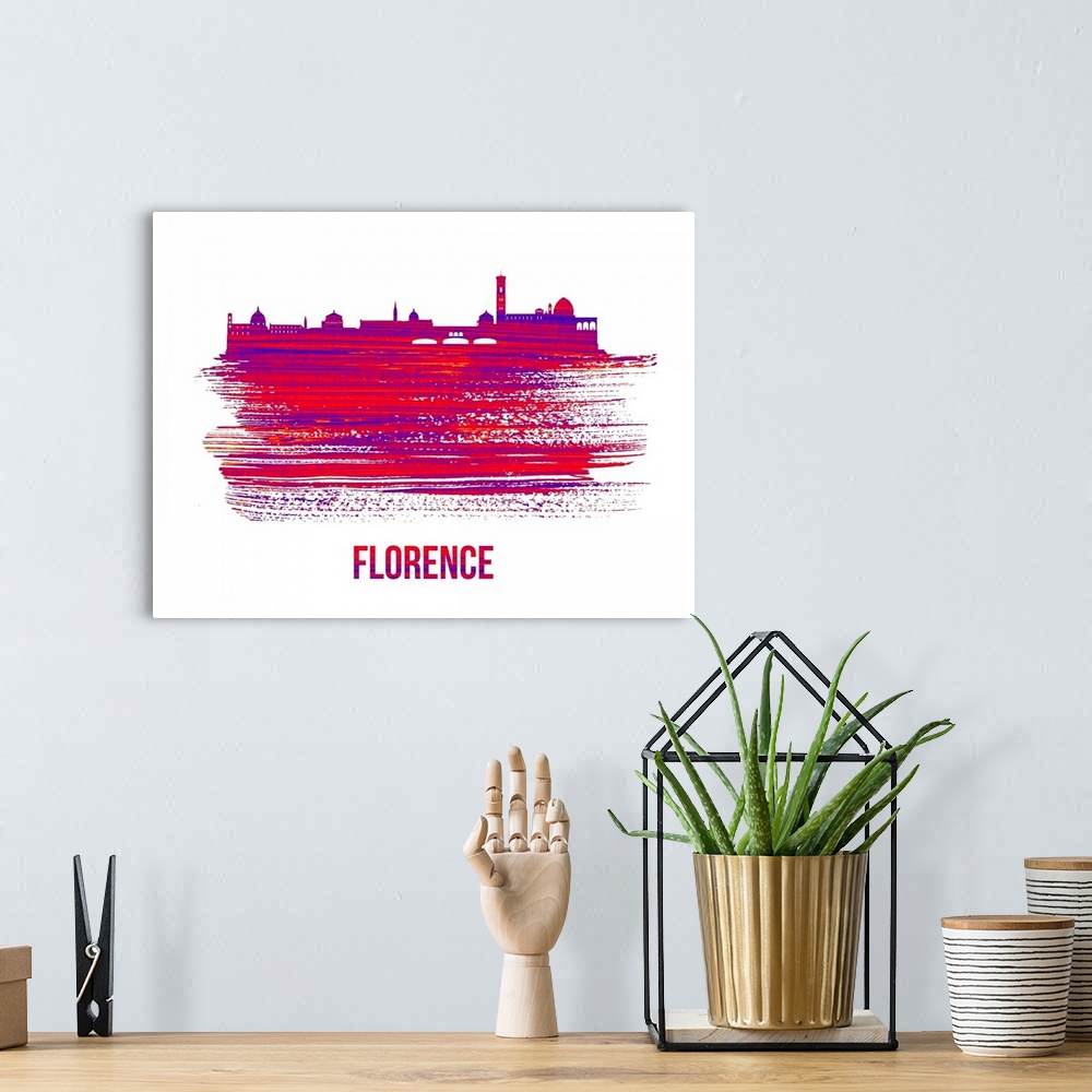 A bohemian room featuring Florence Skyline