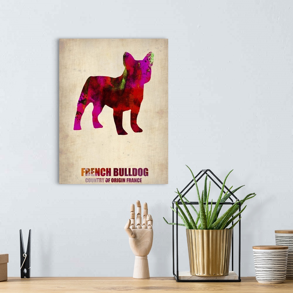 A bohemian room featuring French Bulldog Poster