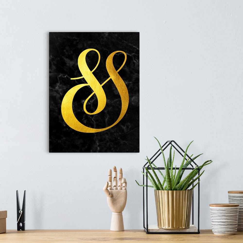 A bohemian room featuring Gold Ampersand