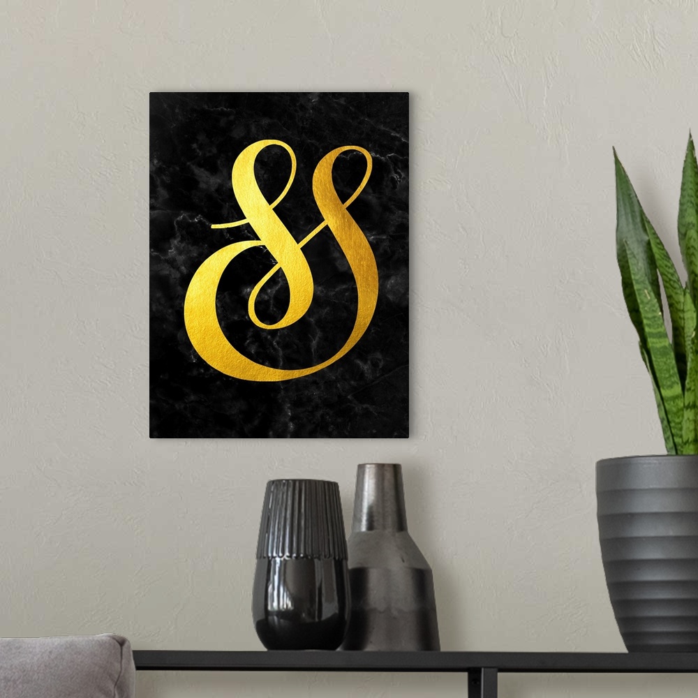 A modern room featuring Gold Ampersand