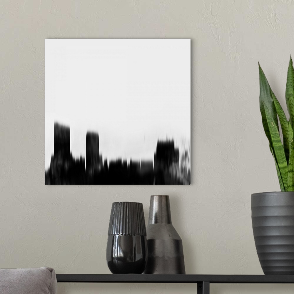 A modern room featuring Grand Rapids City Skyline