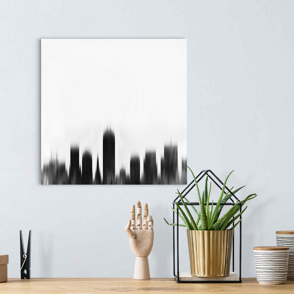 A bohemian room featuring Indianapolis City Skyline