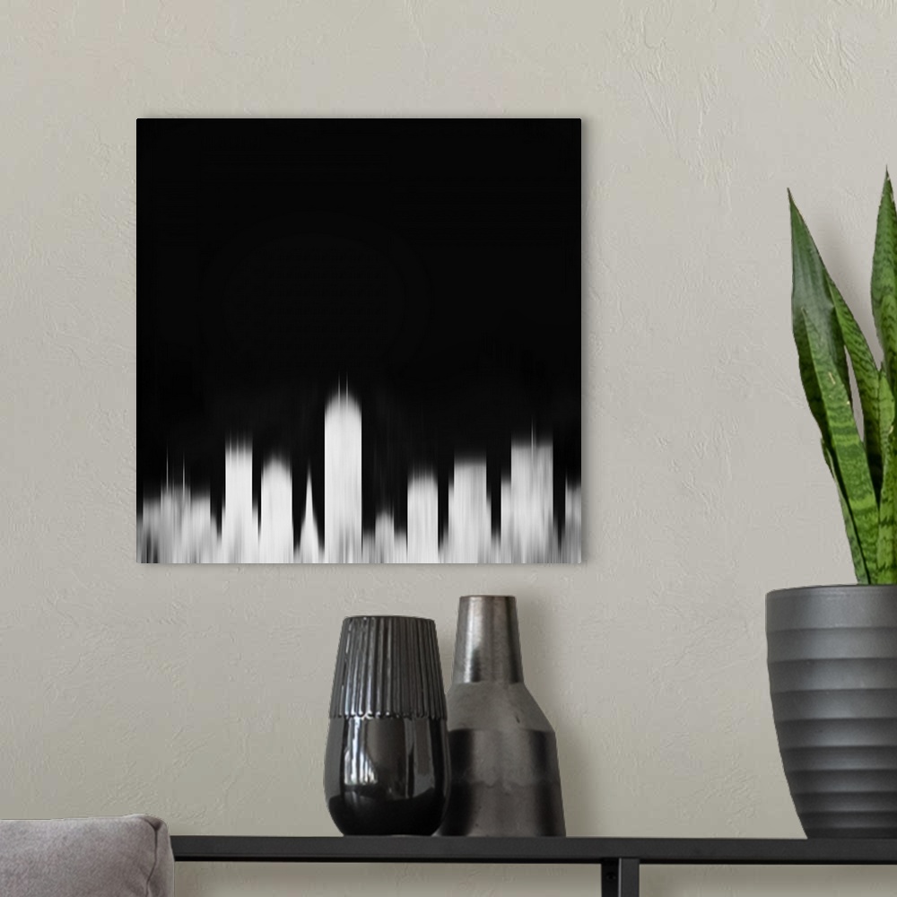 A modern room featuring Indianapolis City Skyline