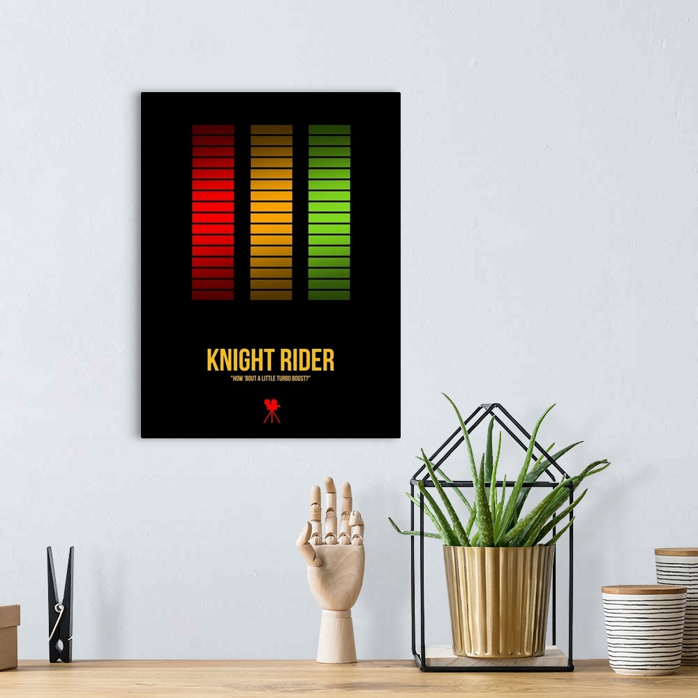 A bohemian room featuring Knight Rider