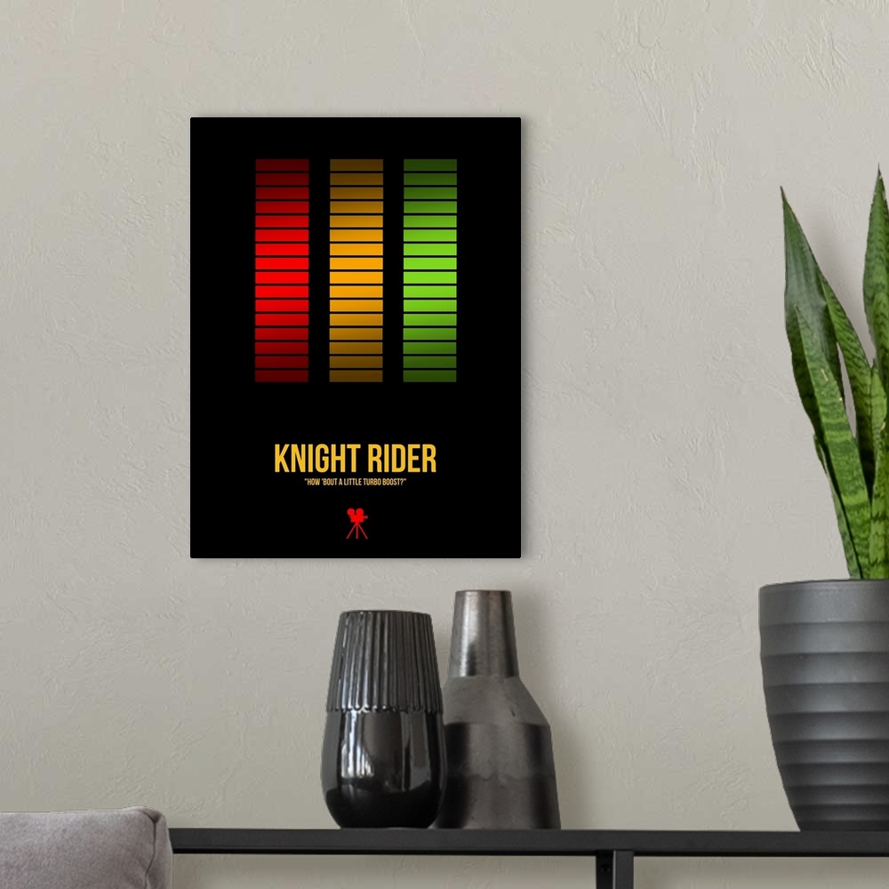 A modern room featuring Knight Rider
