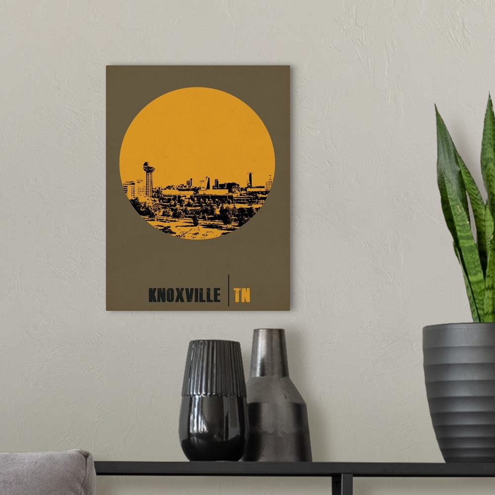 A modern room featuring Knoxville Circle Poster II