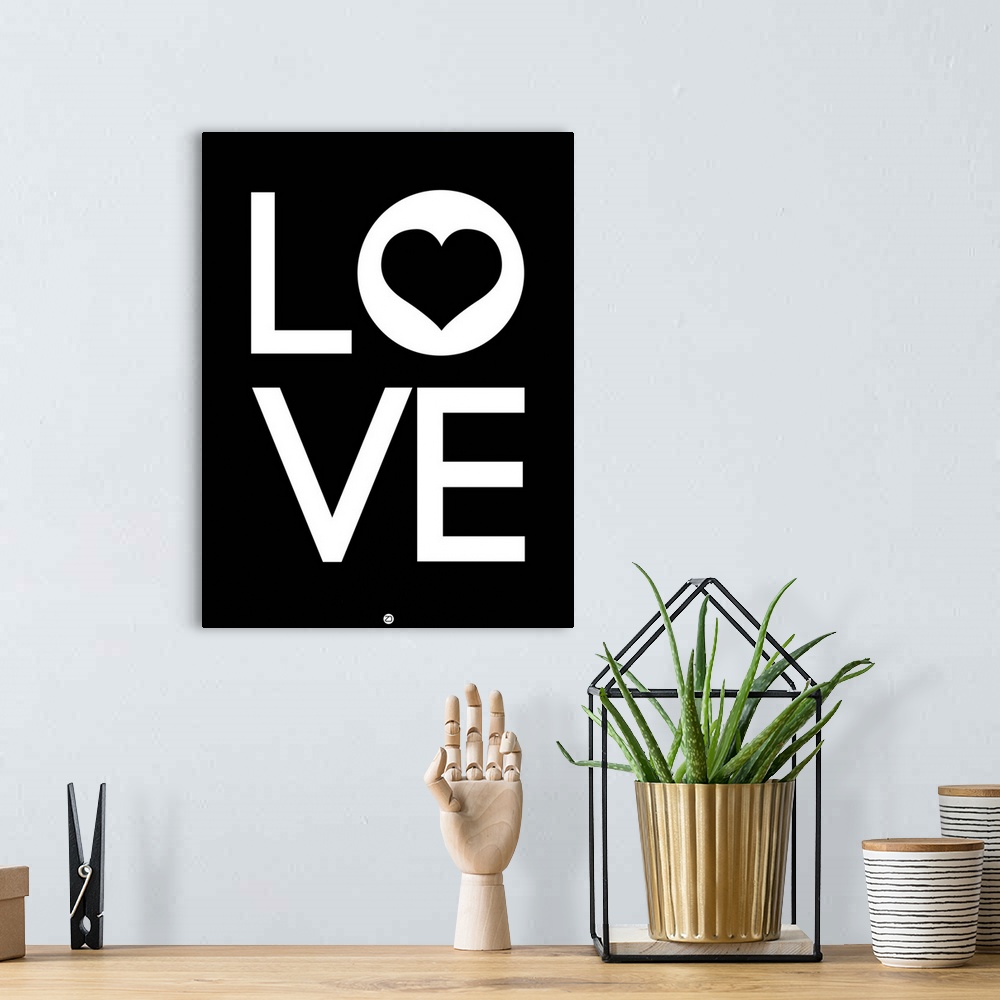 A bohemian room featuring Love Poster III