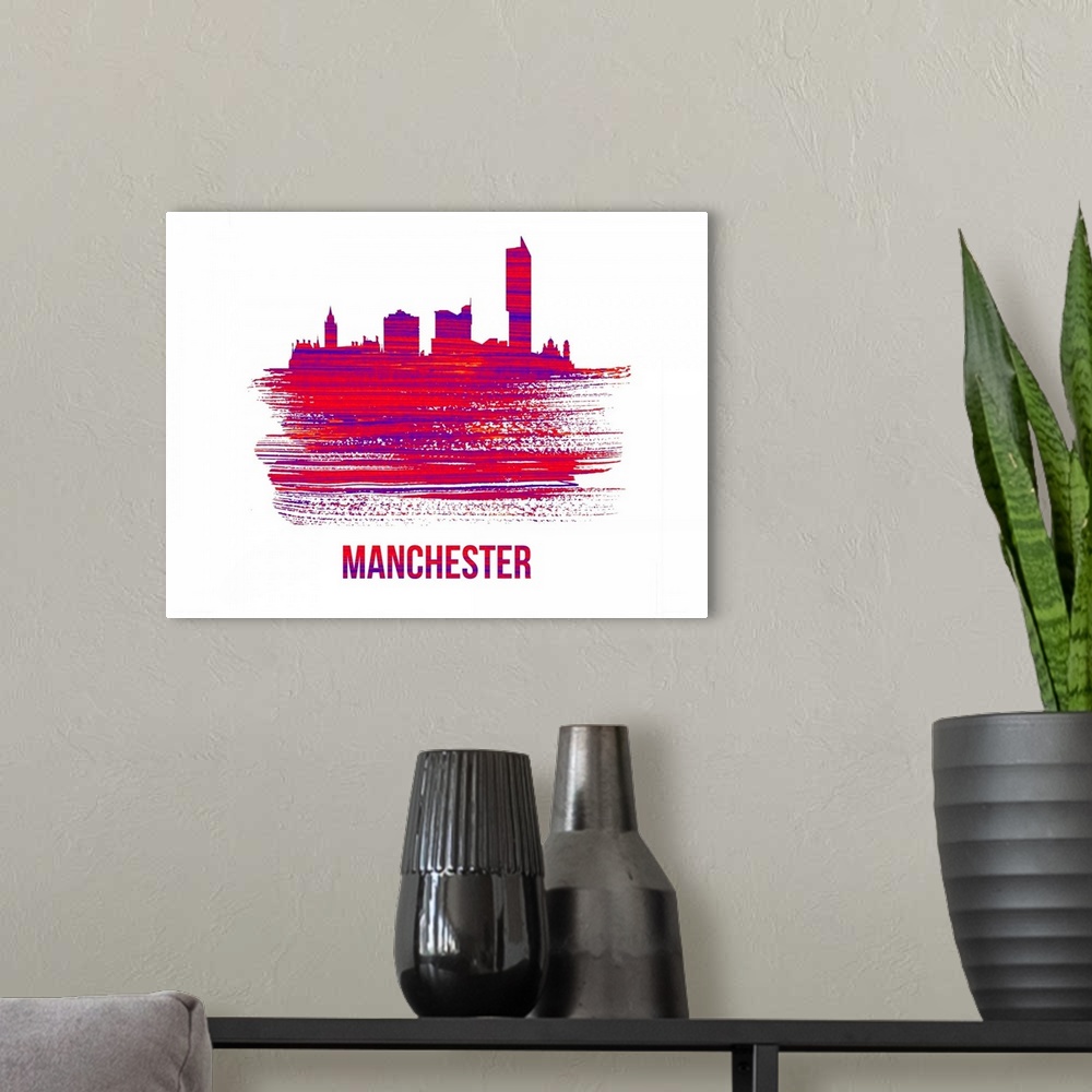 A modern room featuring Manchester Skyline