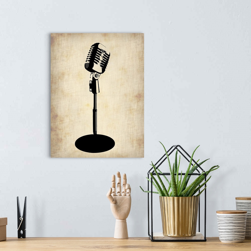 A bohemian room featuring Microphone