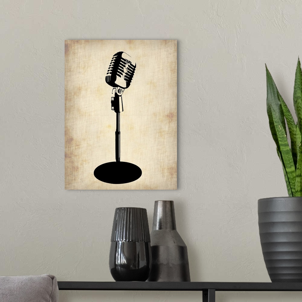 A modern room featuring Microphone