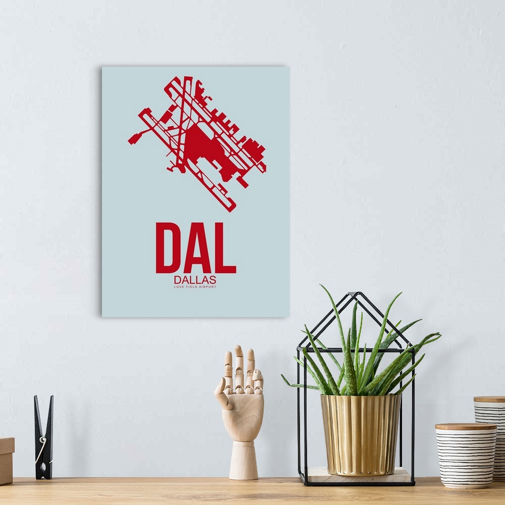 A bohemian room featuring Minimalist DAL Dallas Poster III