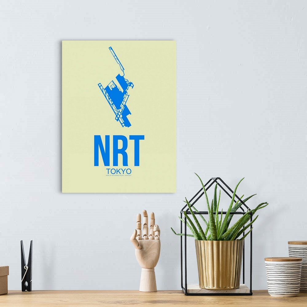 A bohemian room featuring Minimalist NRT Tokyo Poster III