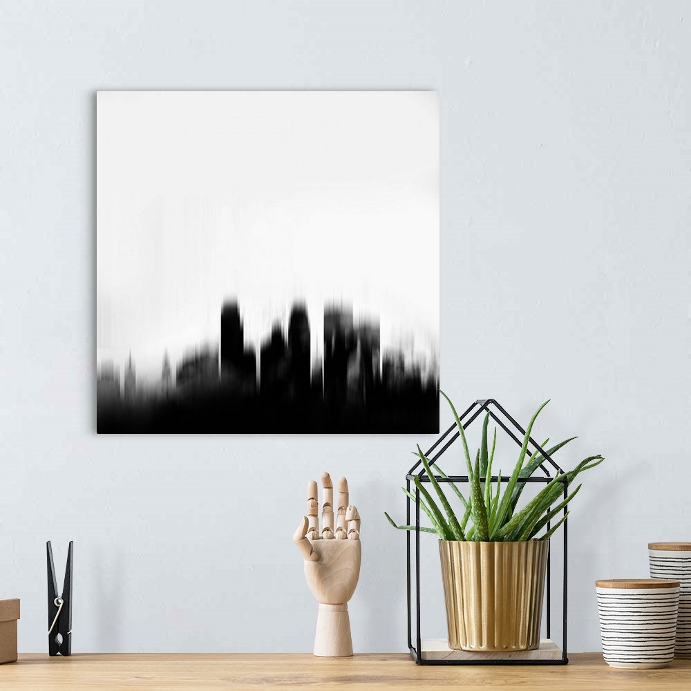 A bohemian room featuring Minneapolis City Skyline