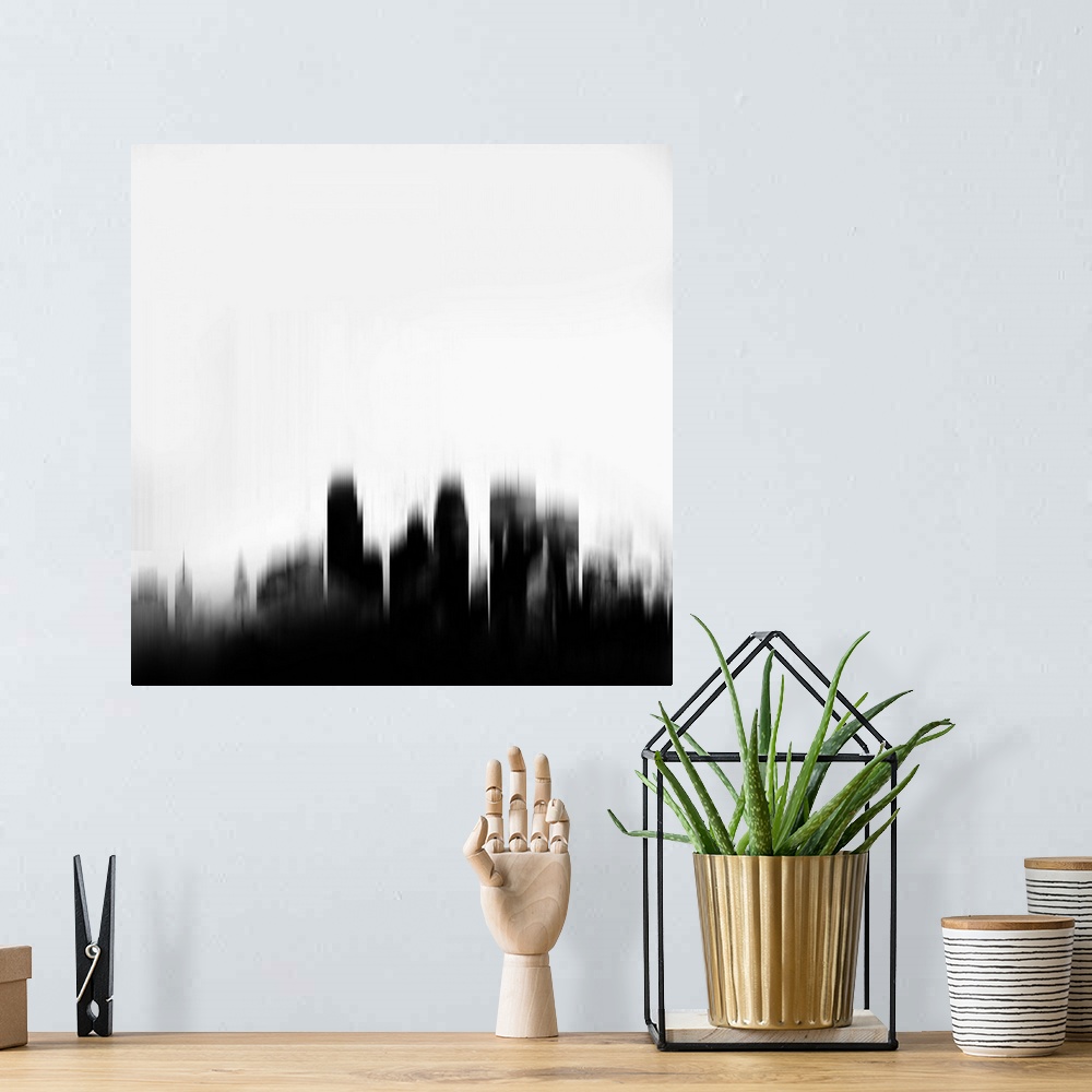 A bohemian room featuring Minneapolis City Skyline