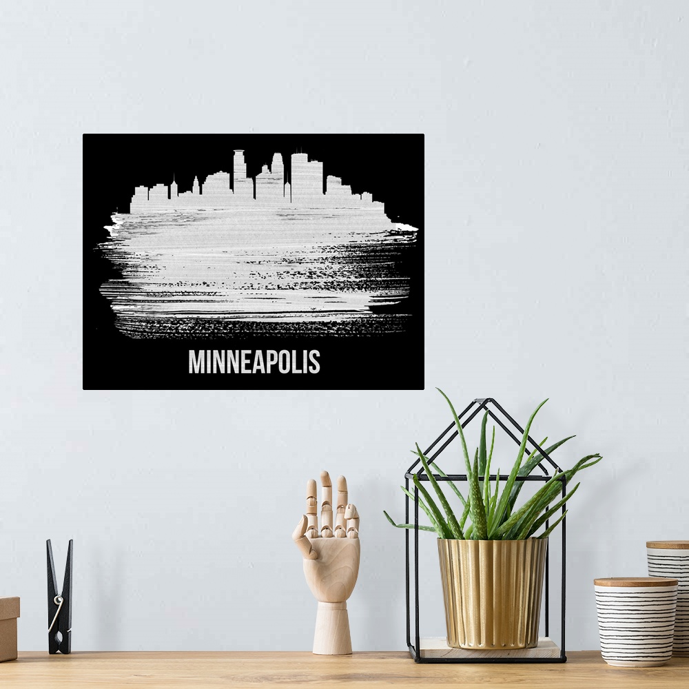A bohemian room featuring Minneapolis Skyline