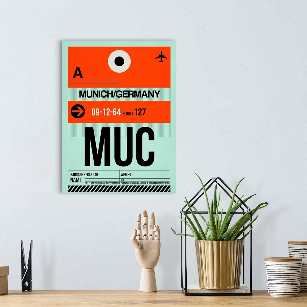 A bohemian room featuring MUC Munich Luggage Tag II