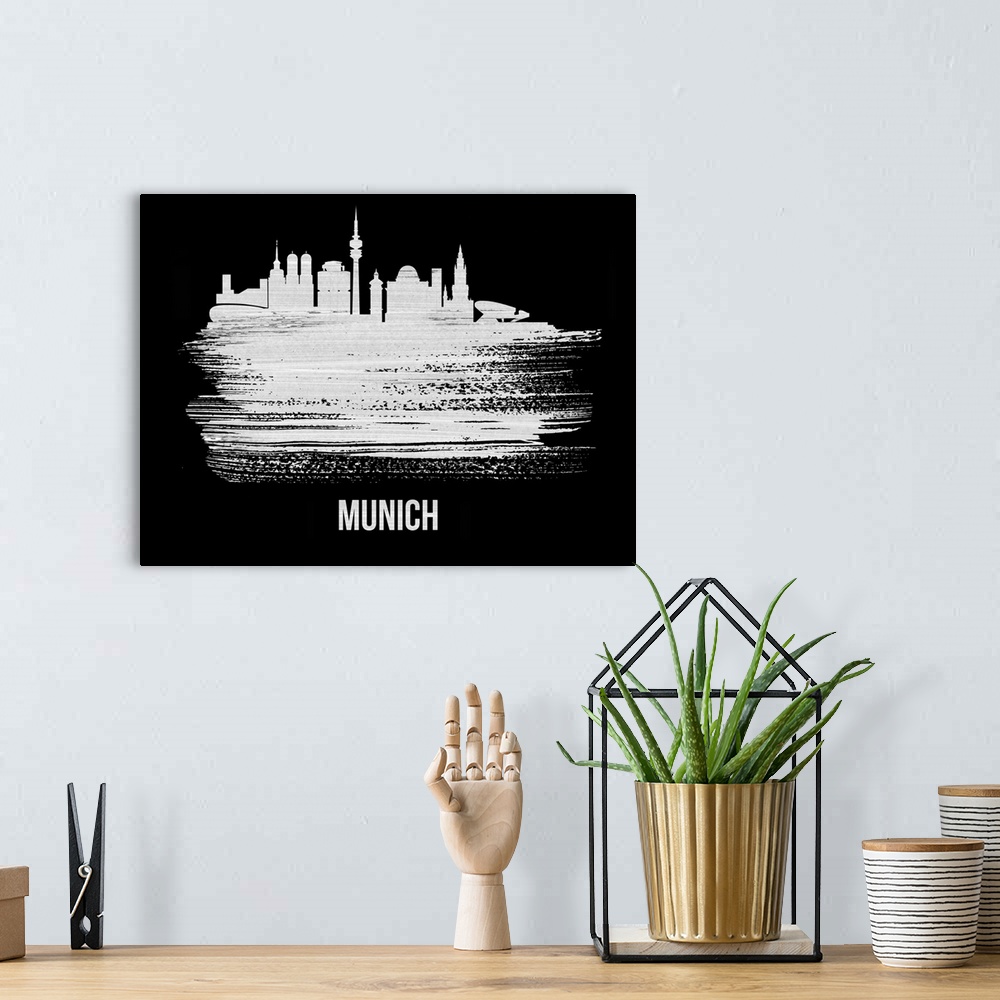 A bohemian room featuring Munich Skyline