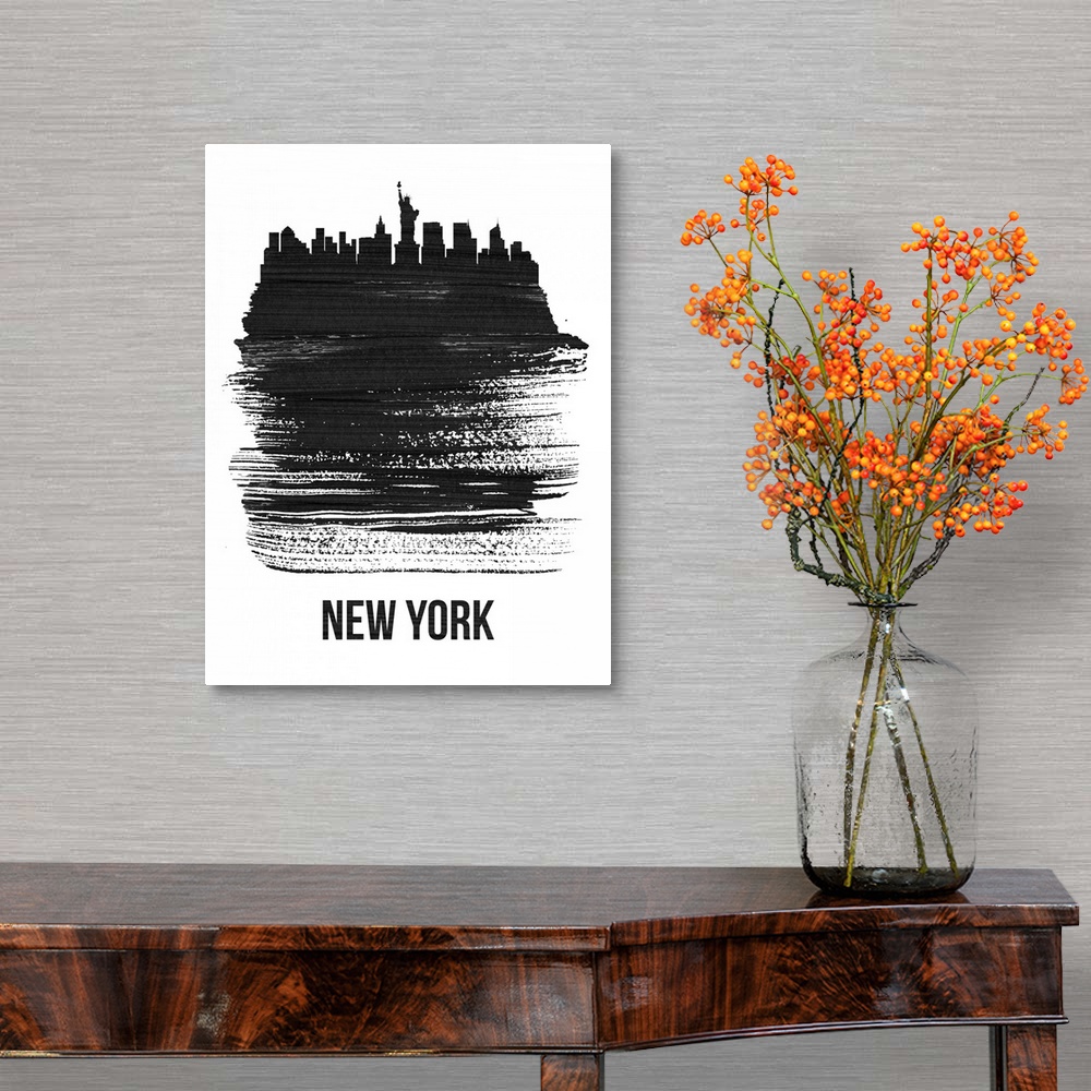A traditional room featuring New York Skyline