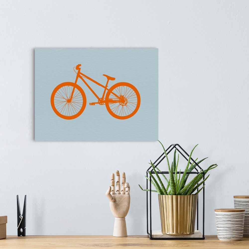 A bohemian room featuring Orange Bicycle