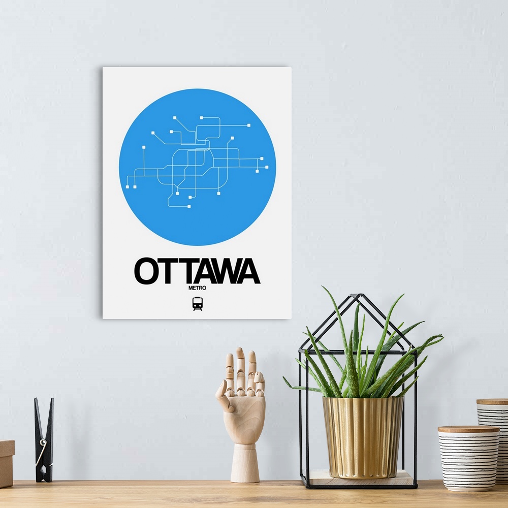 A bohemian room featuring Ottawa Blue Subway Map