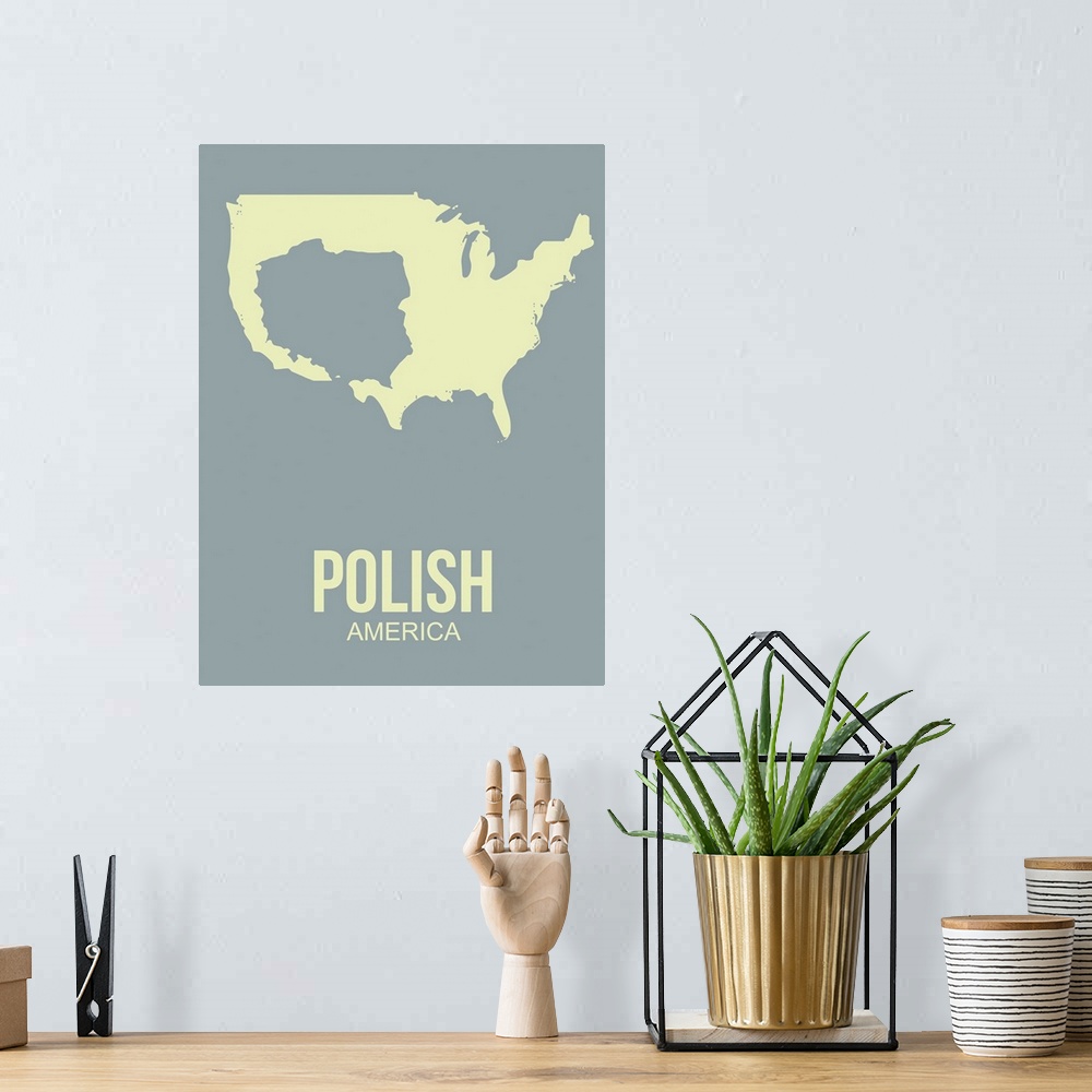 A bohemian room featuring Polish America Poster I