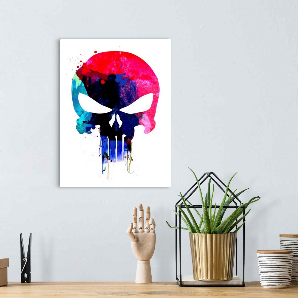 A bohemian room featuring Punisher Watercolor