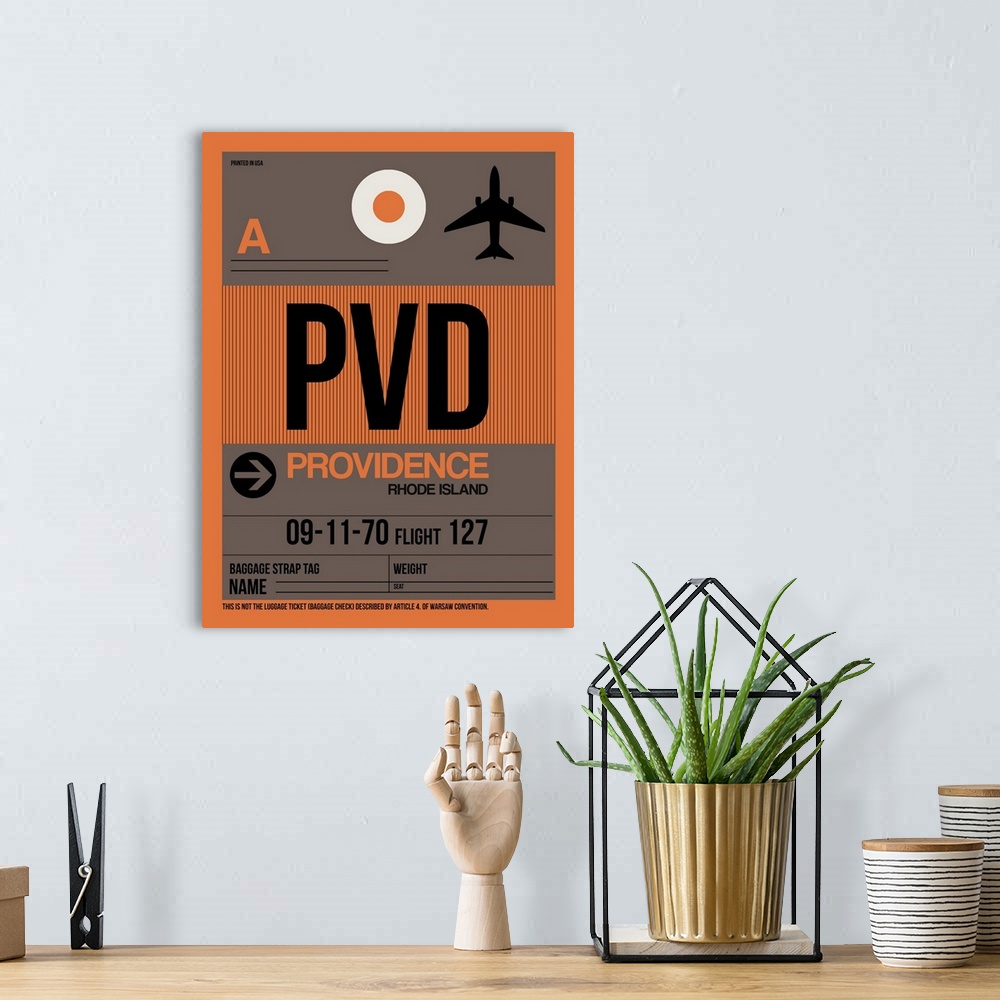 A bohemian room featuring PVD Providence Luggage Tag I