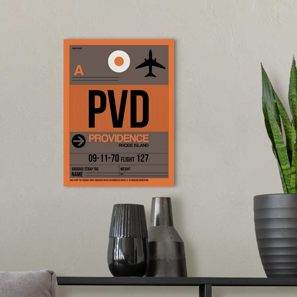 A modern room featuring PVD Providence Luggage Tag I