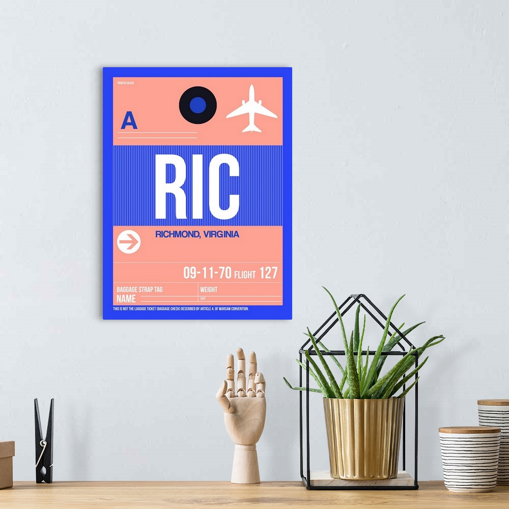 A bohemian room featuring RIC Richmond Luggage Tag II
