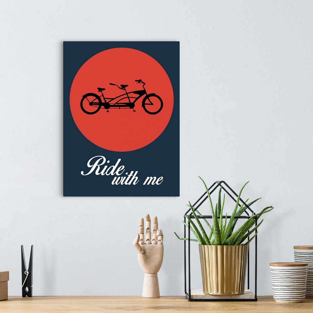 A bohemian room featuring Ride With Me Poster I