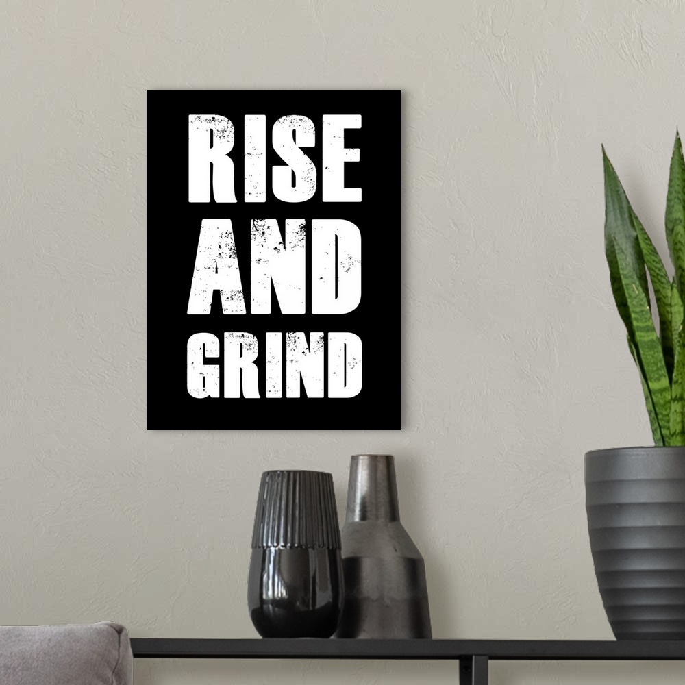 A modern room featuring Rise And Grind